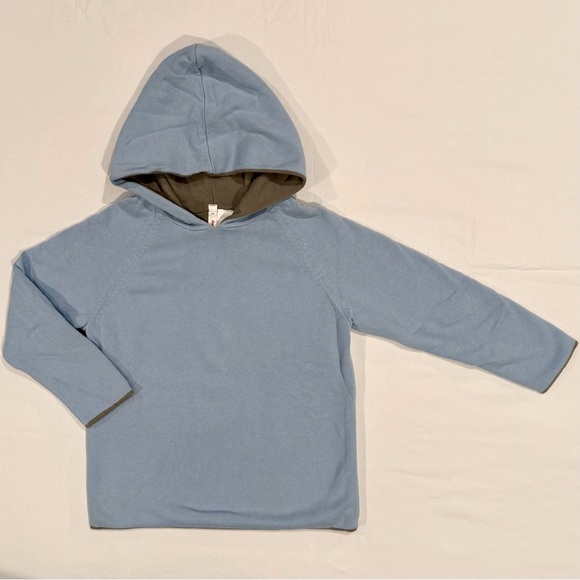 Hanna Andersson Reversible Sweater Boys 5 110 cm Girls Hooded Combed Cotton - Picture 1 of 3